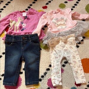 Pink and Blue Baby Outfit Set